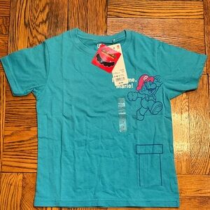 Nintendo Teal Mario Kids T-Shirt